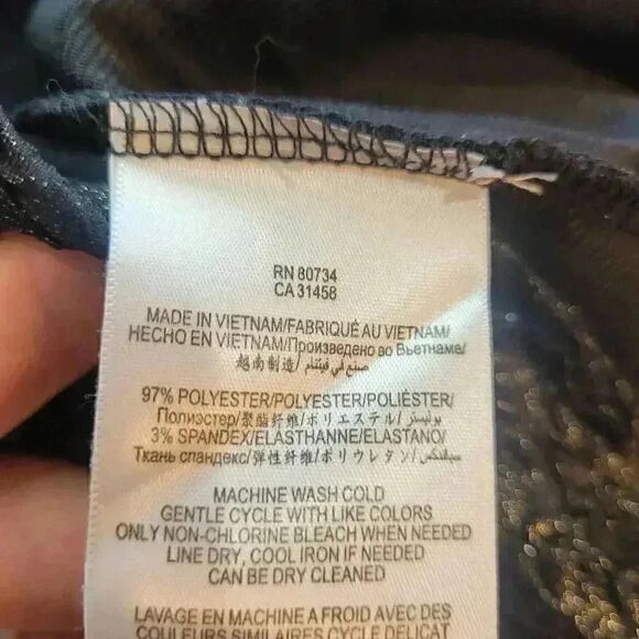 BCBGeneration Women's Black Poly/Spandex Shiny Stretch Pencil Skirt - Picture 8 of 8